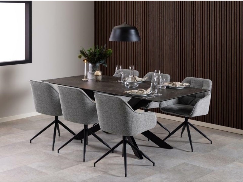 Krzesło Brooke obrotowe szare Monza - ACTONA